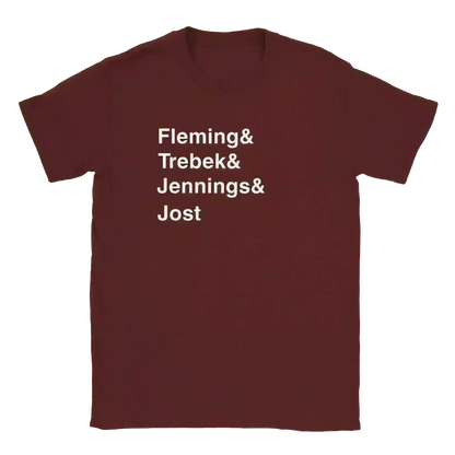 Jeopardy Hosts - Unisex Tee - Cady Creations