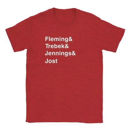 Jeopardy Hosts - Unisex Tee - Cady Creations