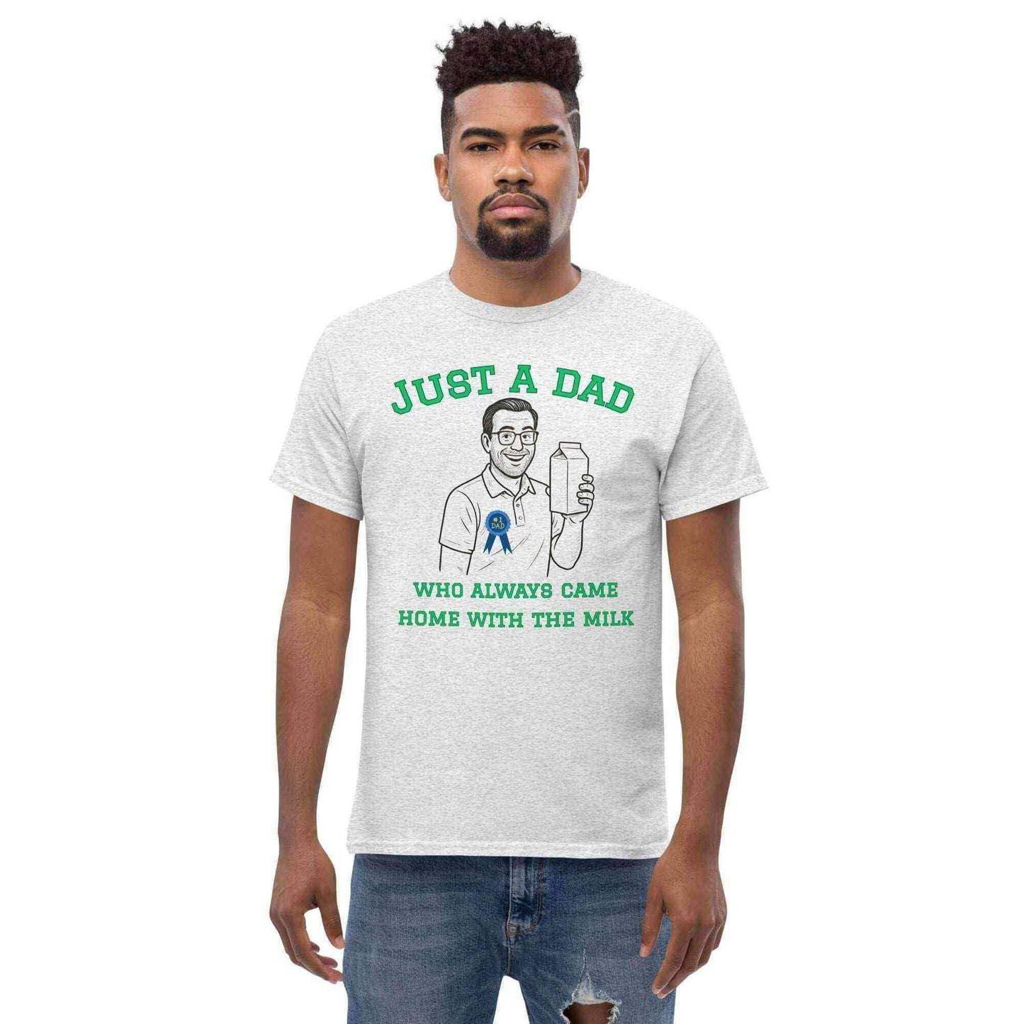 Just A Dad Who Always Came Home With The Milk Unisex Graphic Tee - Cady Creations