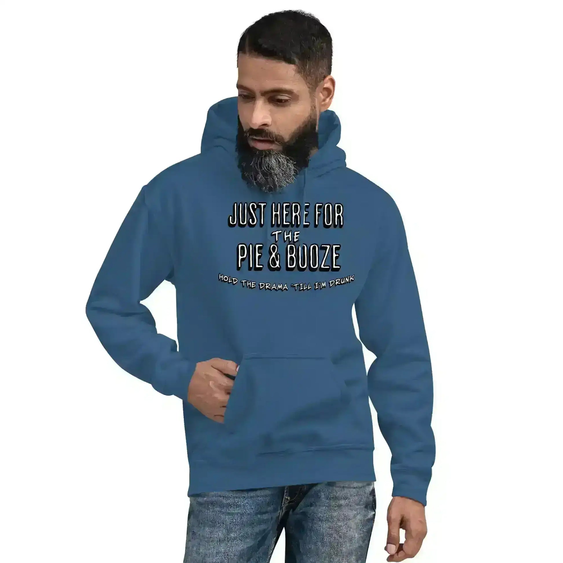 Just Here For The Pie & Booze Pullover Hoodie - Cady Creations