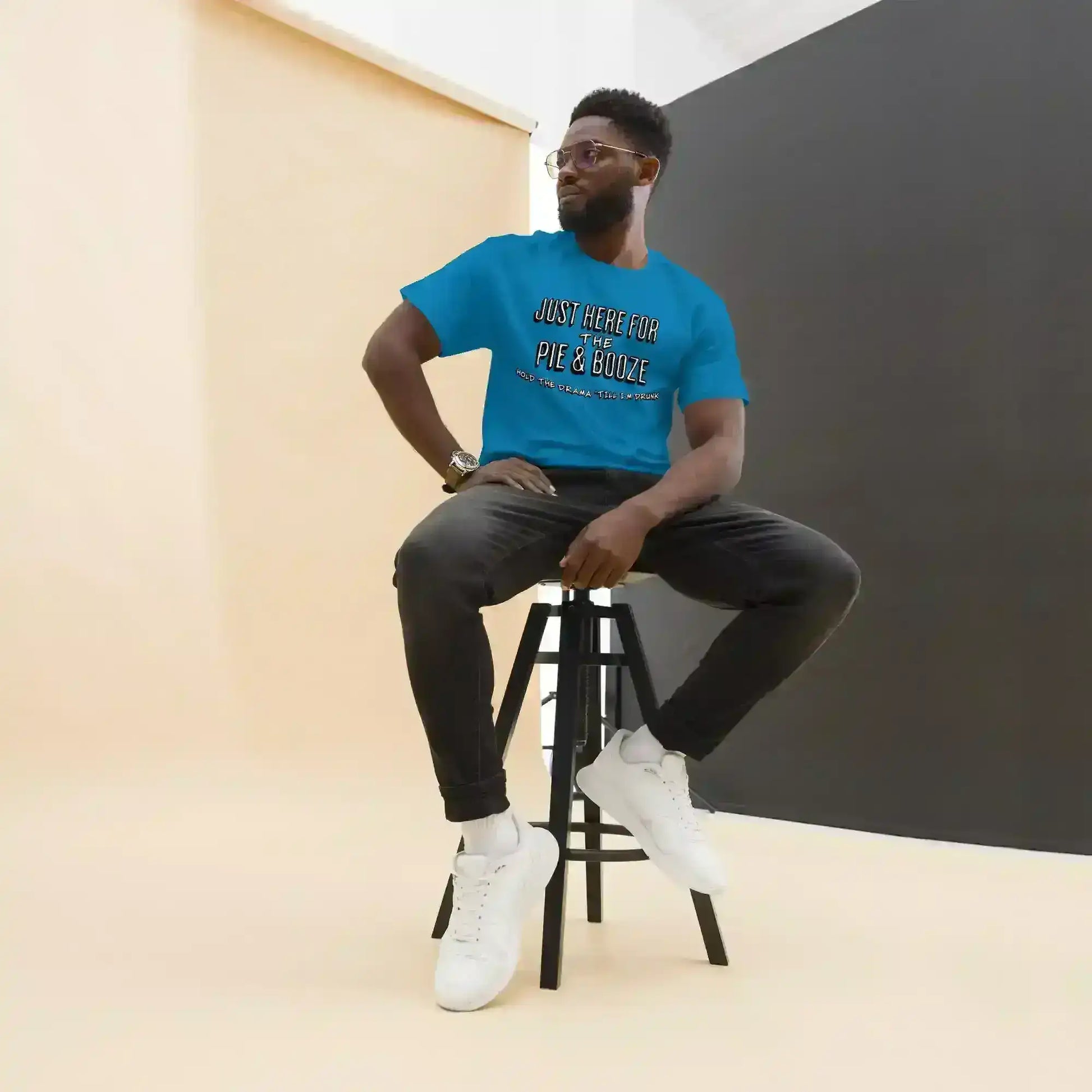Just Here For The Pie & Booze Unisex Tee - Cady Creations