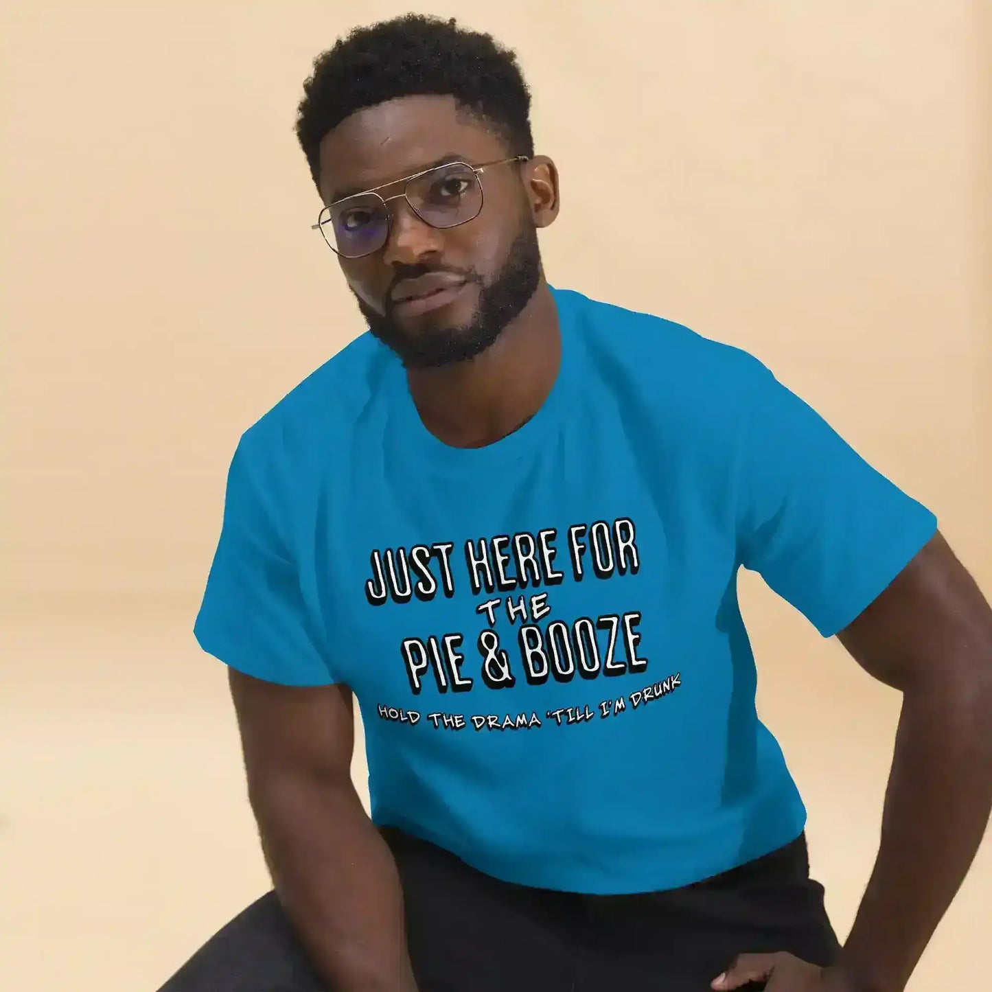 Just Here For The Pie & Booze Unisex Tee - Cady Creations