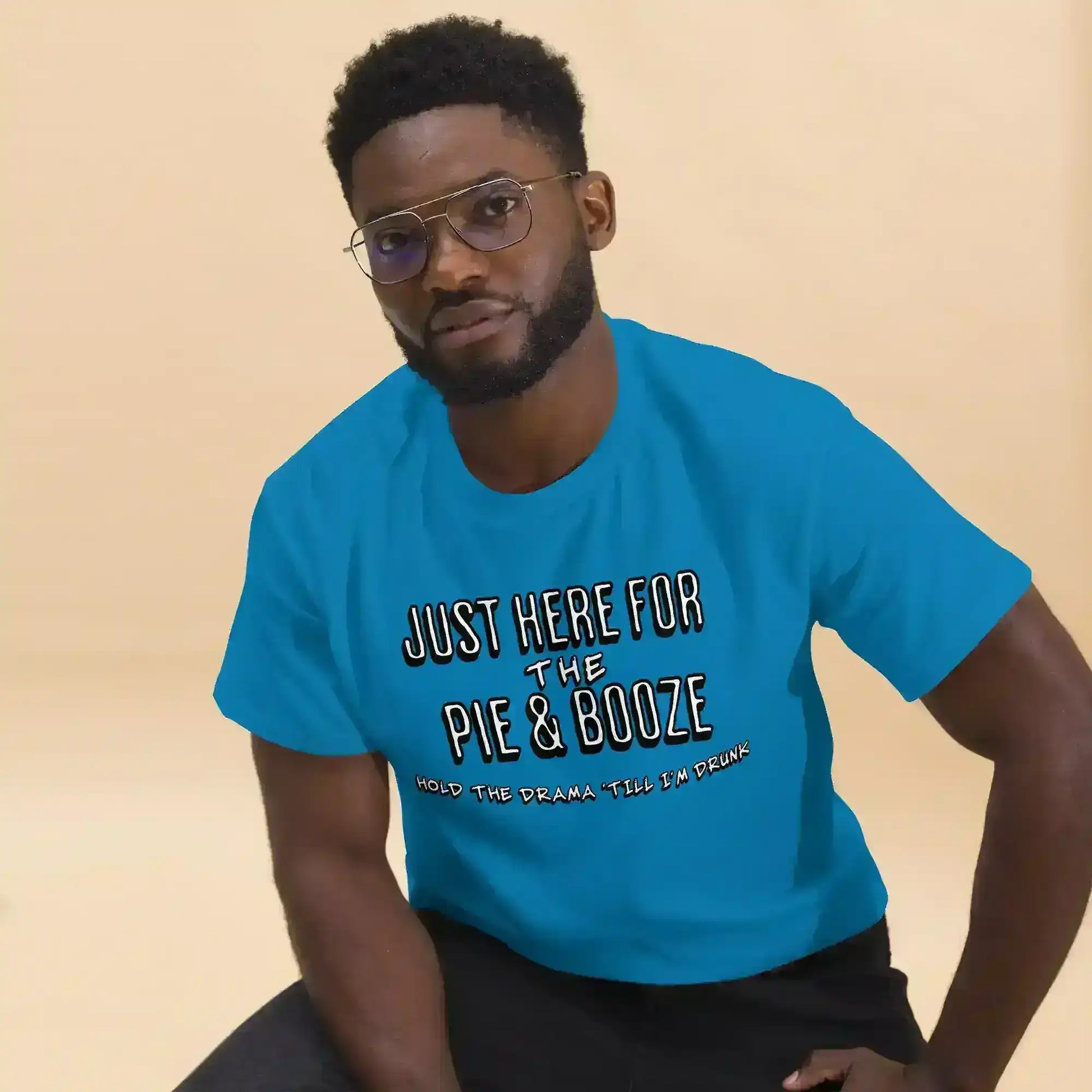 Just Here For The Pie & Booze Unisex Tee - Cady Creations