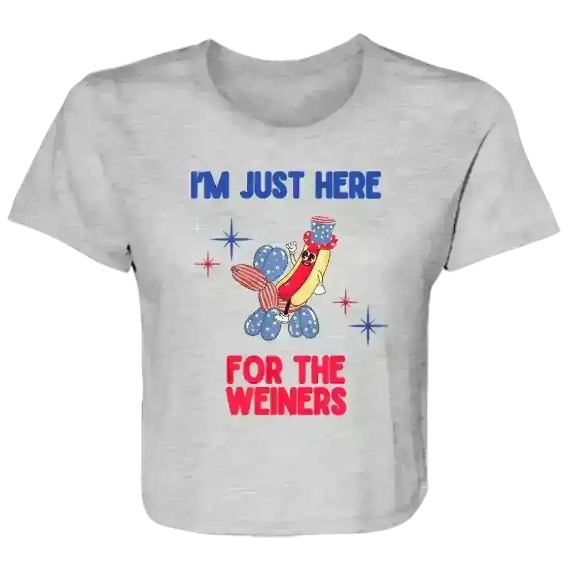 Just Here For The Weiners - Crop Top - Cady Creations