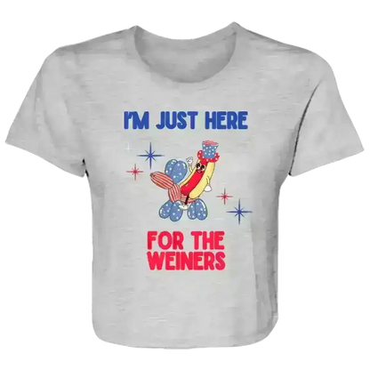 Just Here For The Weiners - Crop Top - Cady Creations