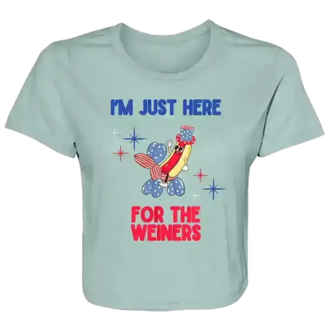 Just Here For The Weiners - Crop Top - Cady Creations