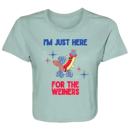 Just Here For The Weiners - Crop Top - Cady Creations