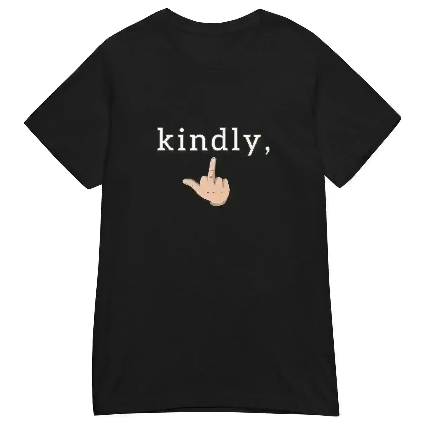 Kindly Middle Finger - Fitted Tee - Cady Creations
