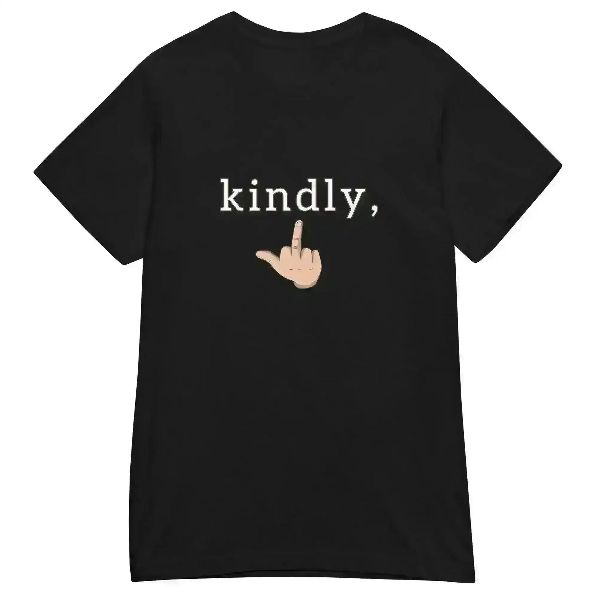 Kindly Middle Finger - Fitted Tee - Cady Creations