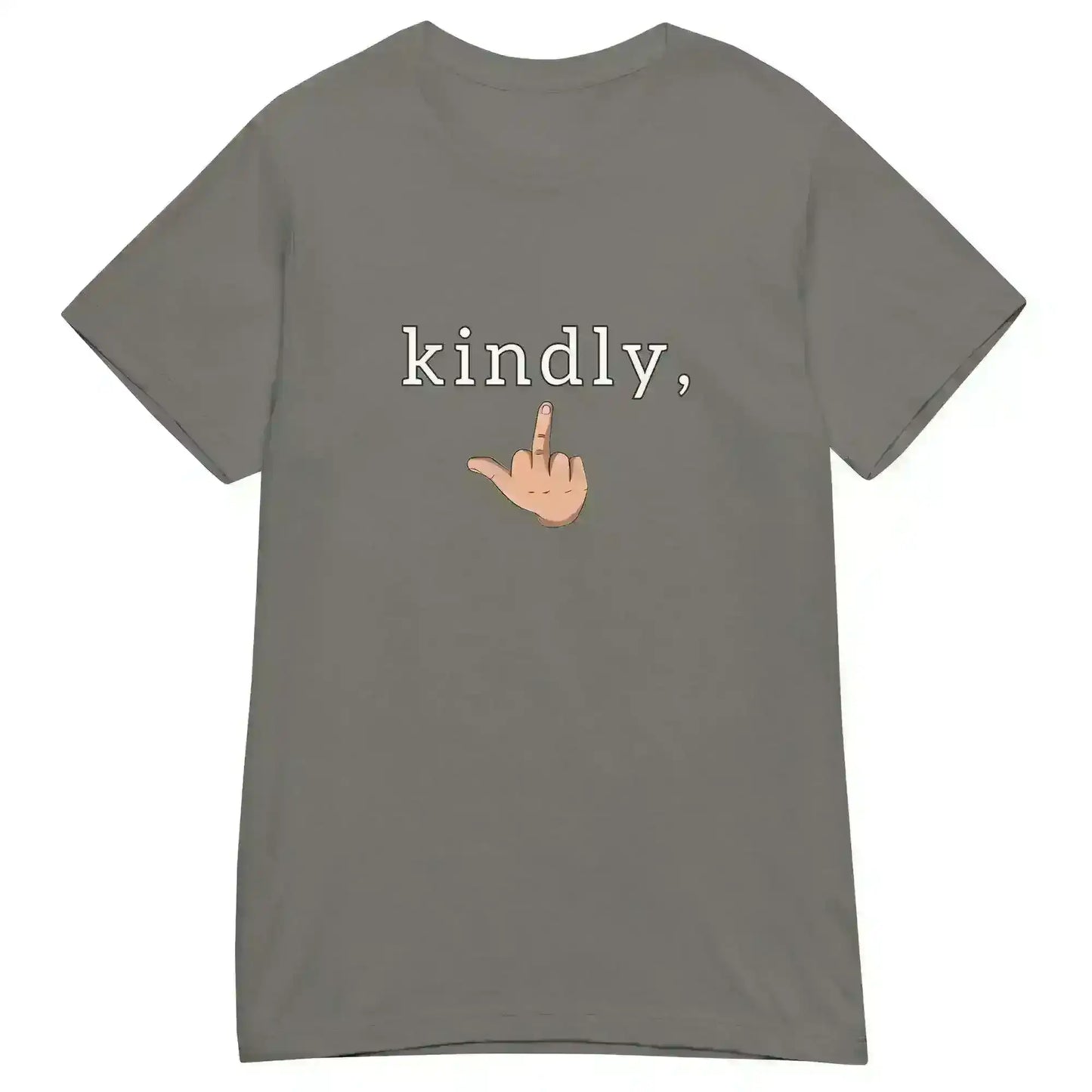 Kindly Middle Finger - Fitted Tee - Cady Creations