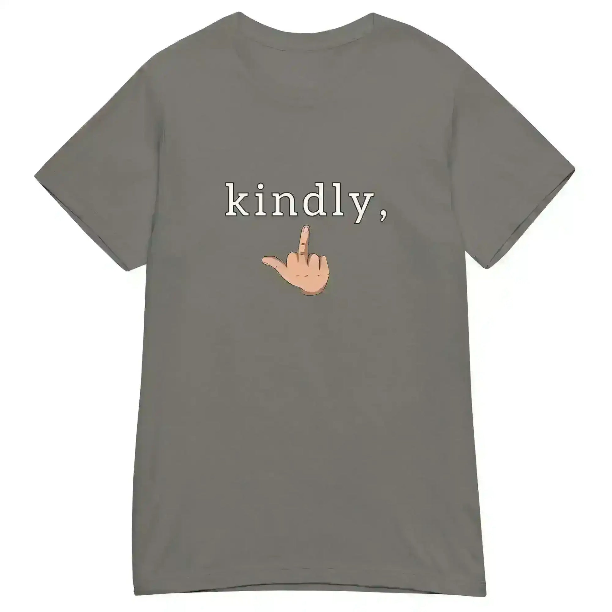 Kindly Middle Finger - Fitted Tee - Cady Creations