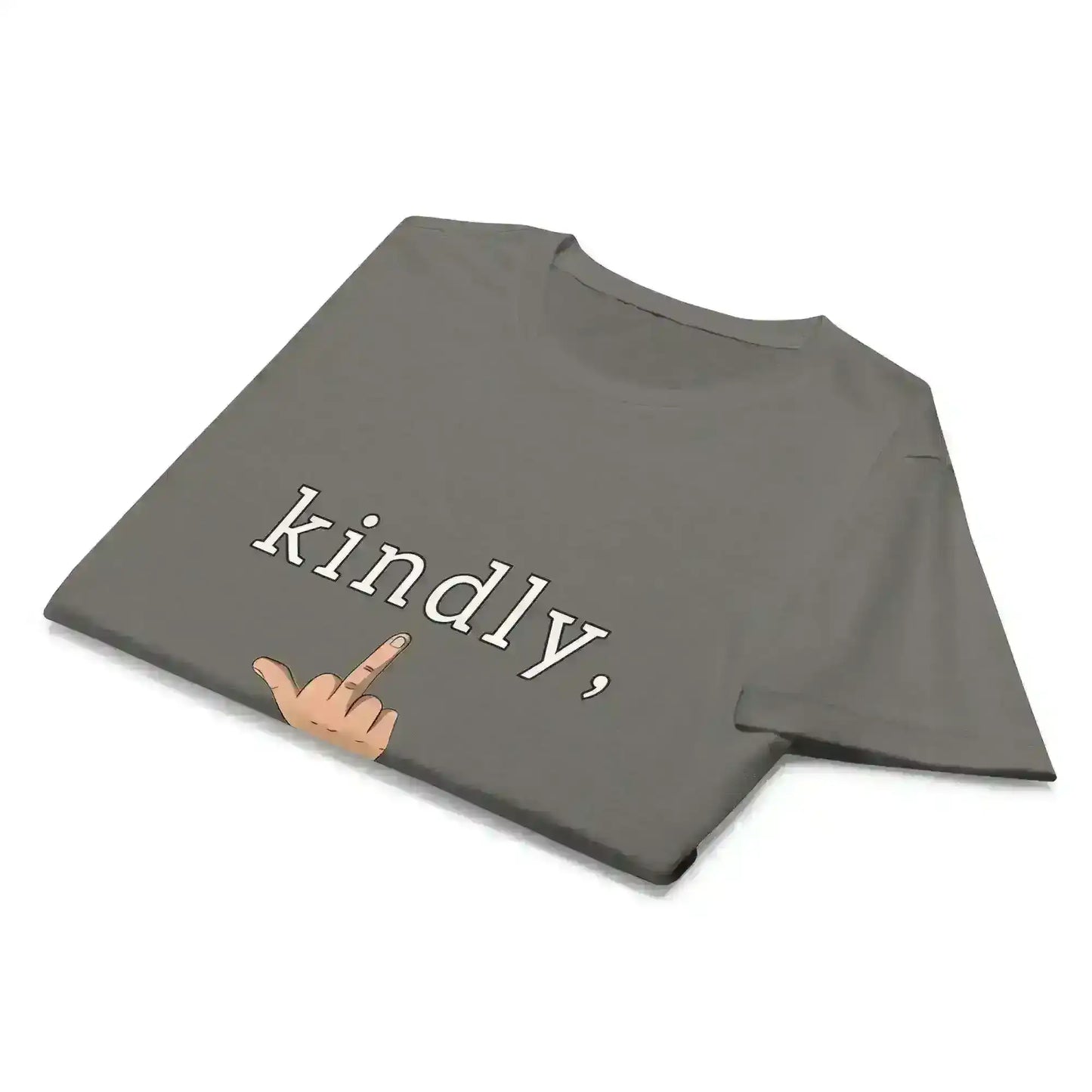Kindly Middle Finger - Fitted Tee - Cady Creations