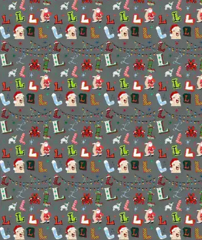 "L" Christmas Wrapping Paper – Alphabet Gift Swap Collection