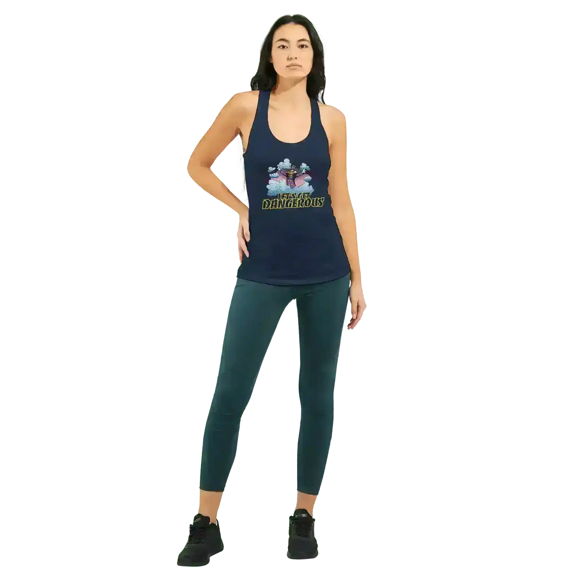 Let's Get Dangerous - Racerback Tank - Cady Creations