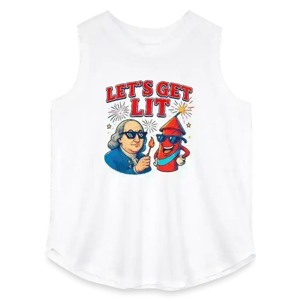 Let's Get Lit - Curvy Tank - Cady Creations