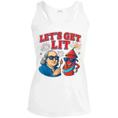 Let's Get Lit - Racerback Tank - Cady Creations
