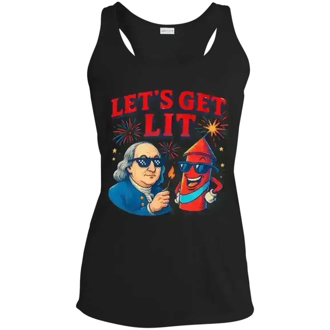 Let's Get Lit - Racerback Tank - Cady Creations