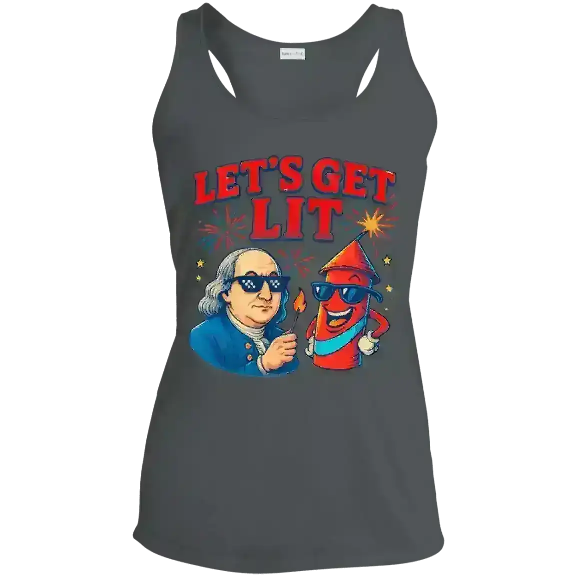Let's Get Lit - Racerback Tank - Cady Creations