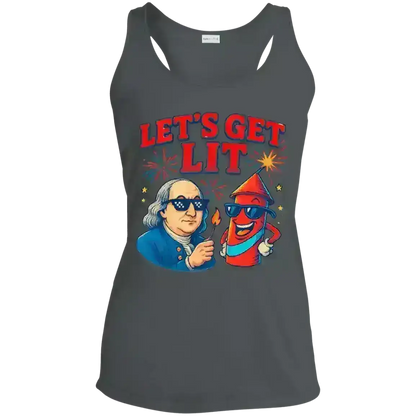 Let's Get Lit - Racerback Tank - Cady Creations