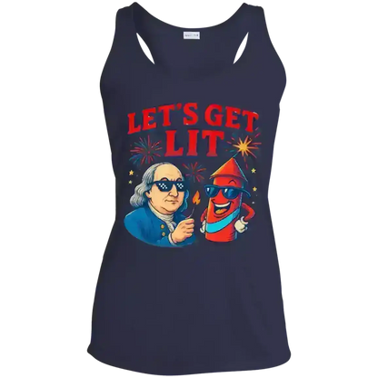 Let's Get Lit - Racerback Tank - Cady Creations