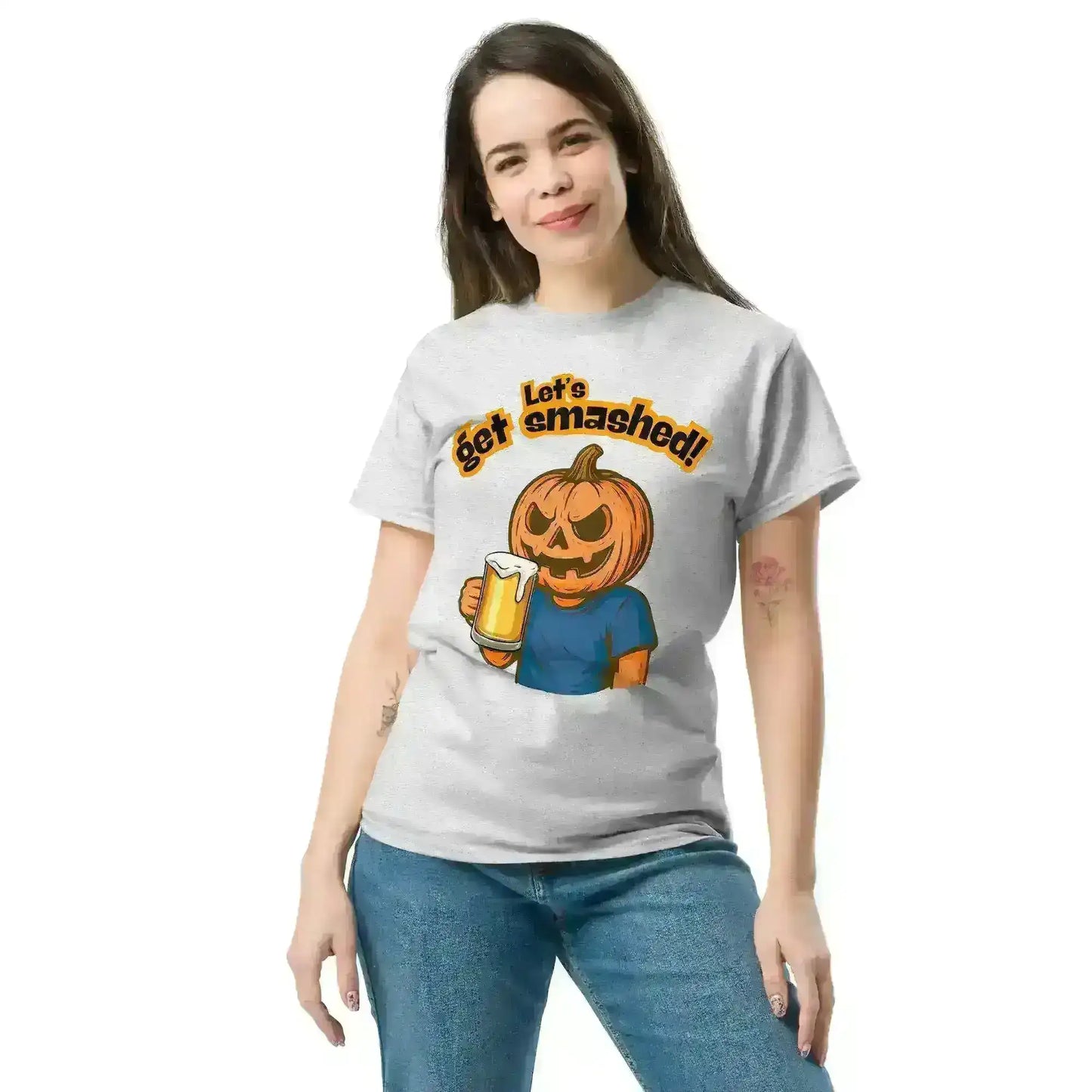 Let's Get Smashed Unisex Tee - Halloween Drinking Humor - Cady Creations