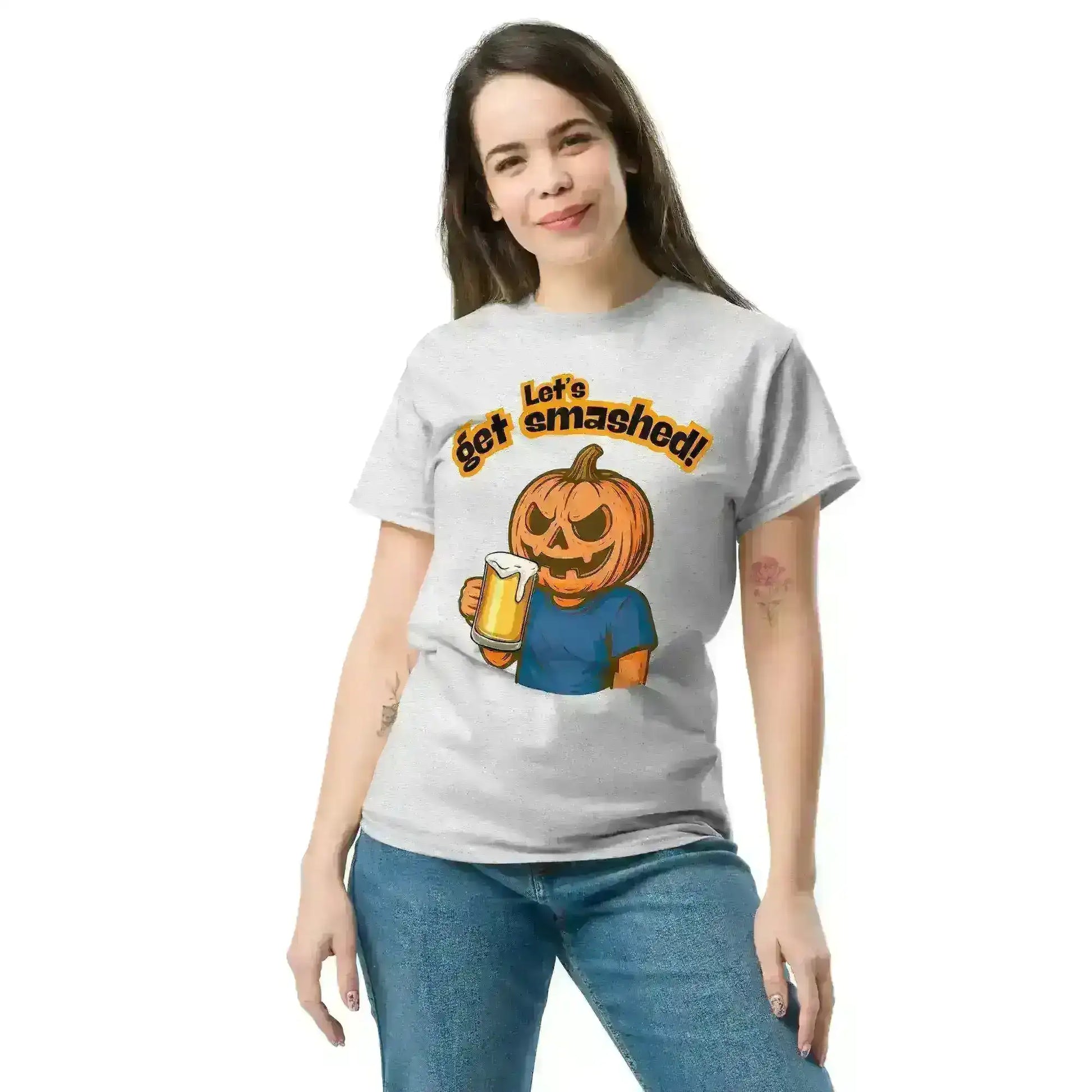 Let's Get Smashed Unisex Tee - Halloween Drinking Humor - Cady Creations