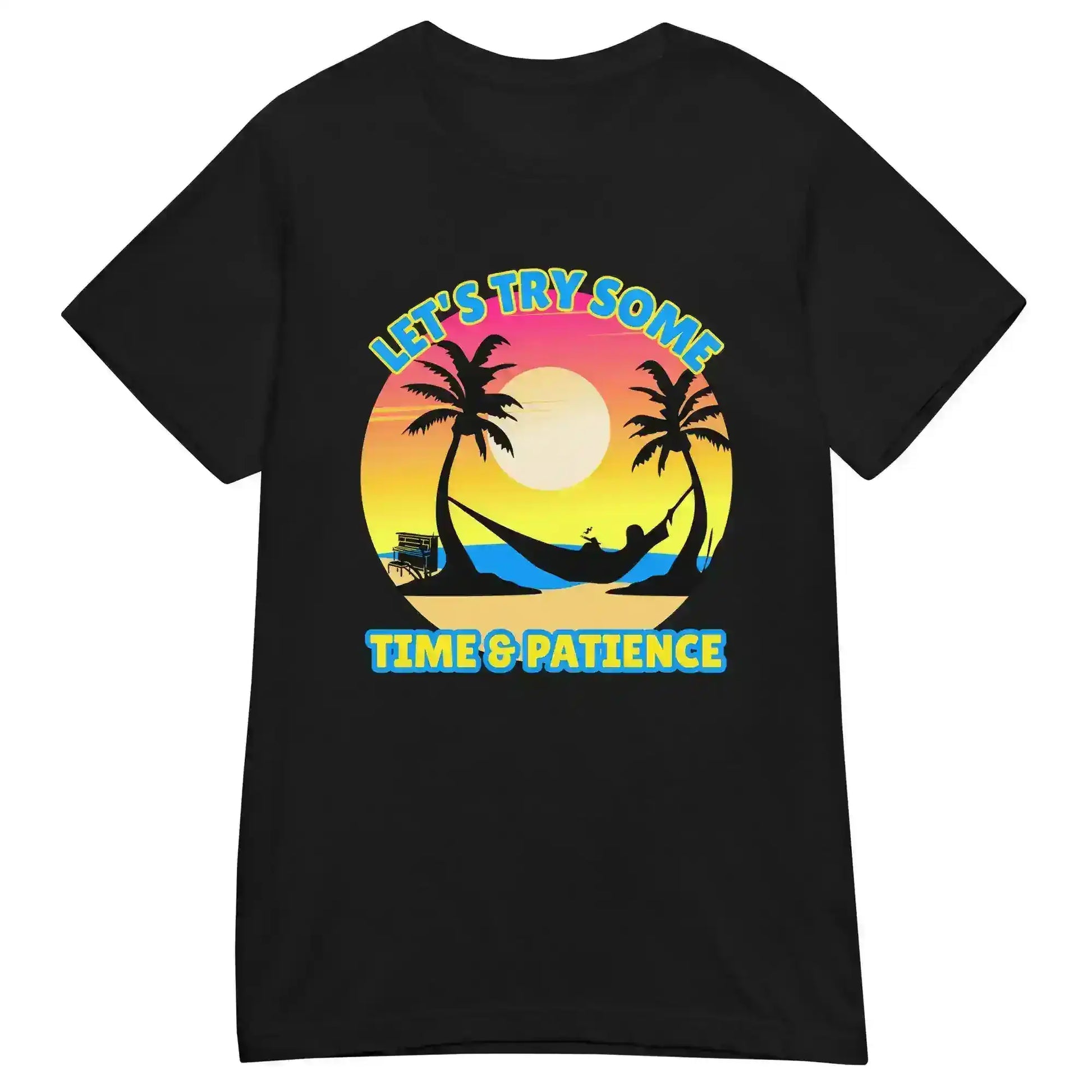 Let's Try Some Time & Patience Blue Vacation Andrew McMahon in the Wilderness Inspired Fitted Tee - Cady Creations