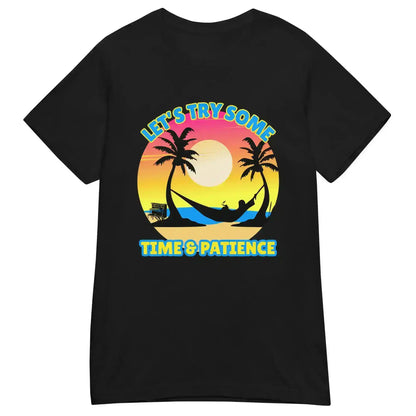 Let's Try Some Time & Patience Blue Vacation Andrew McMahon in the Wilderness Inspired Fitted Tee - Cady Creations