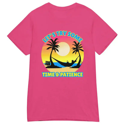 Let's Try Some Time & Patience Blue Vacation Andrew McMahon in the Wilderness Inspired Fitted Tee - Cady Creations