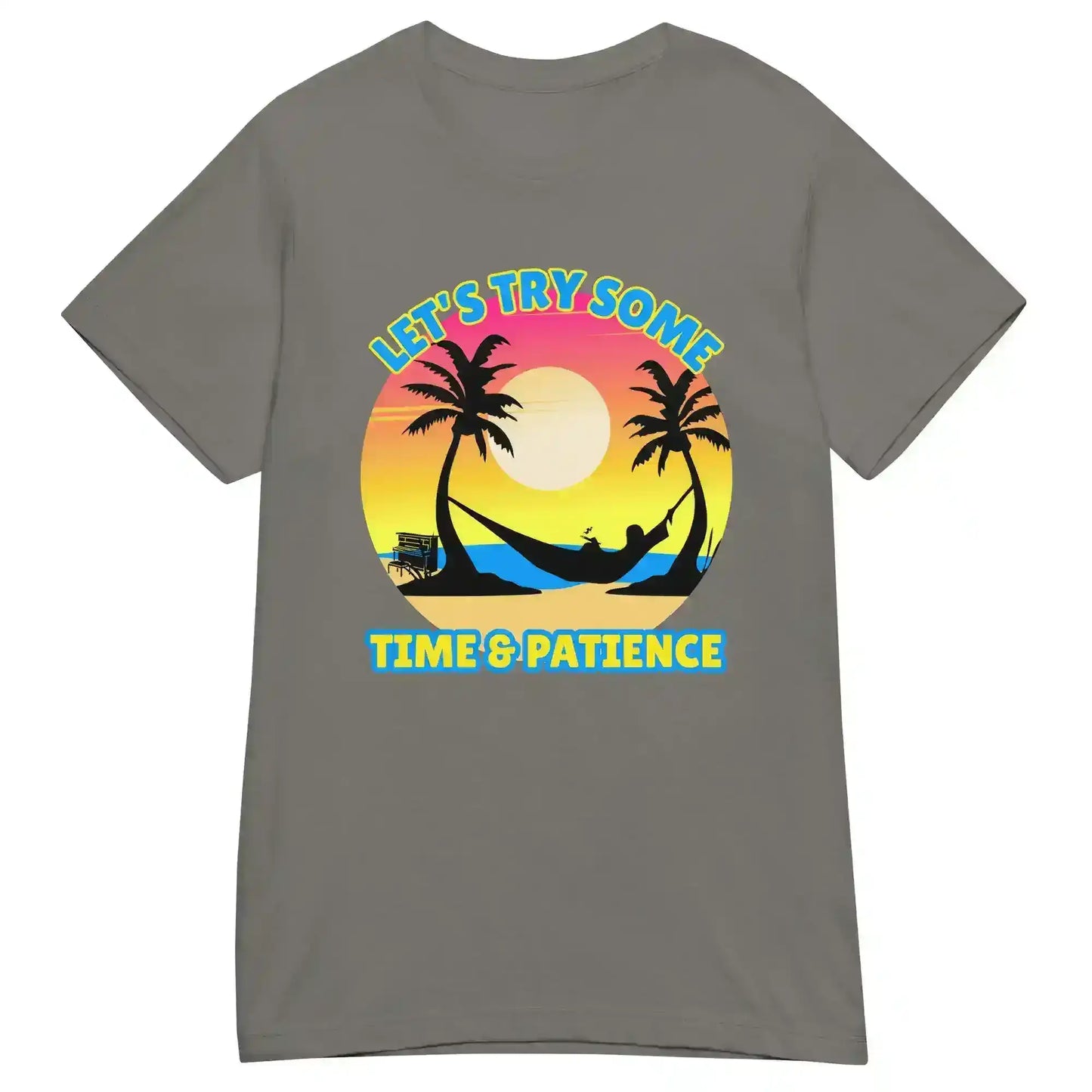 Let's Try Some Time & Patience Blue Vacation Andrew McMahon in the Wilderness Inspired Fitted Tee - Cady Creations