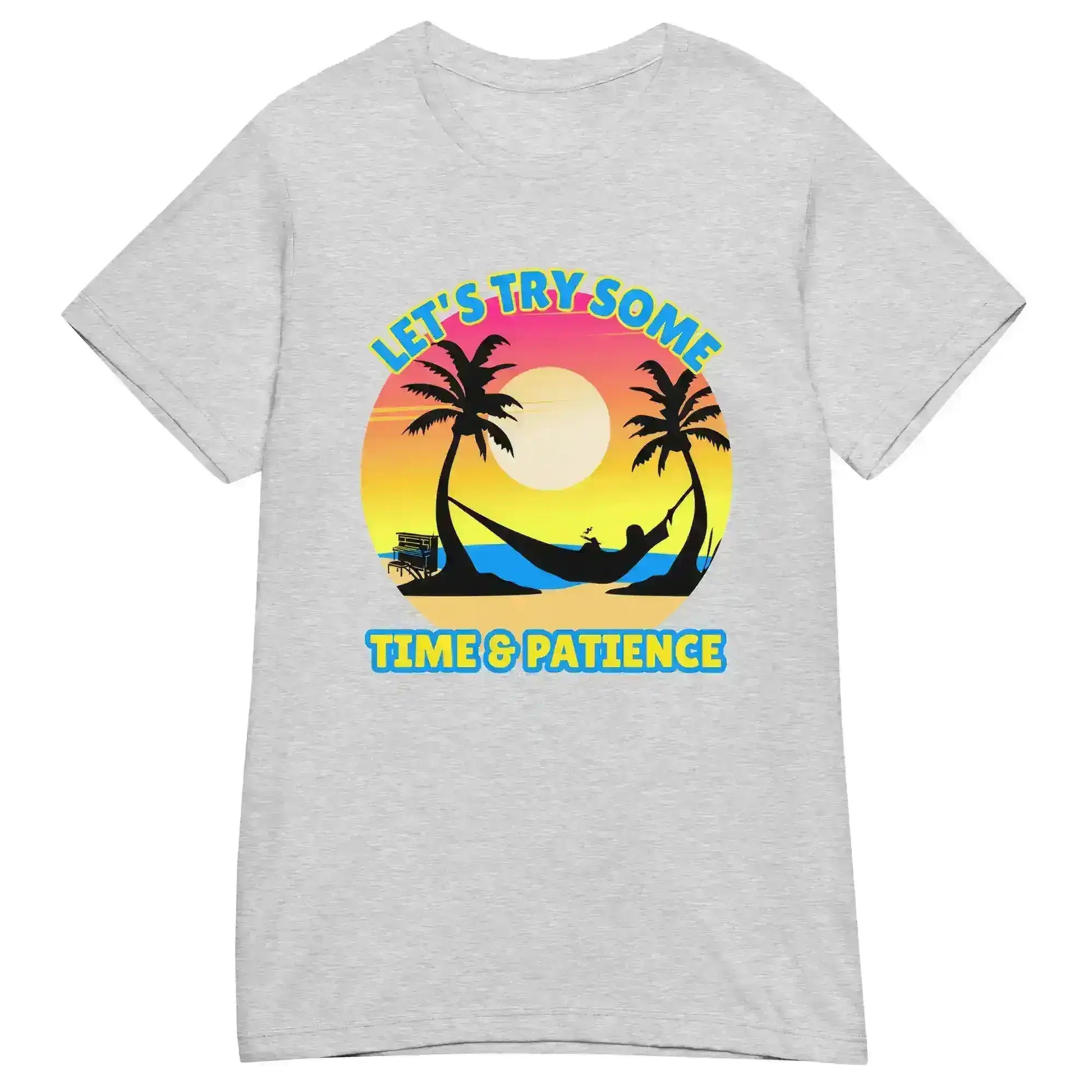 Let's Try Some Time & Patience Blue Vacation Andrew McMahon in the Wilderness Inspired Fitted Tee - Cady Creations