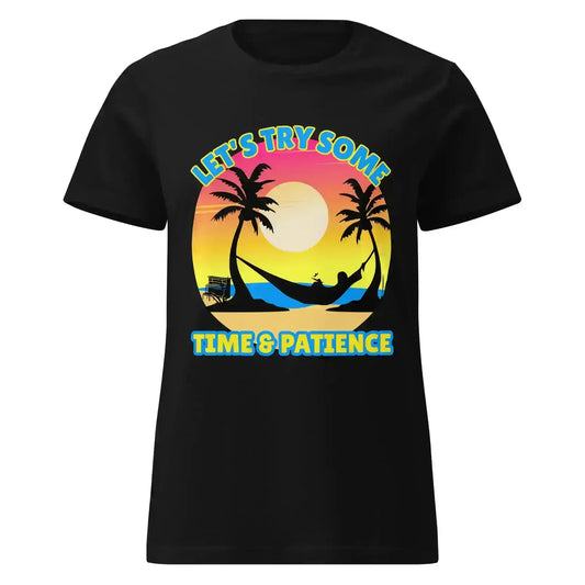 Let's Try Some Time & Patience Blue Vacation Andrew McMahon in the Wilderness Inspired Fitted Tee - Cady Creations