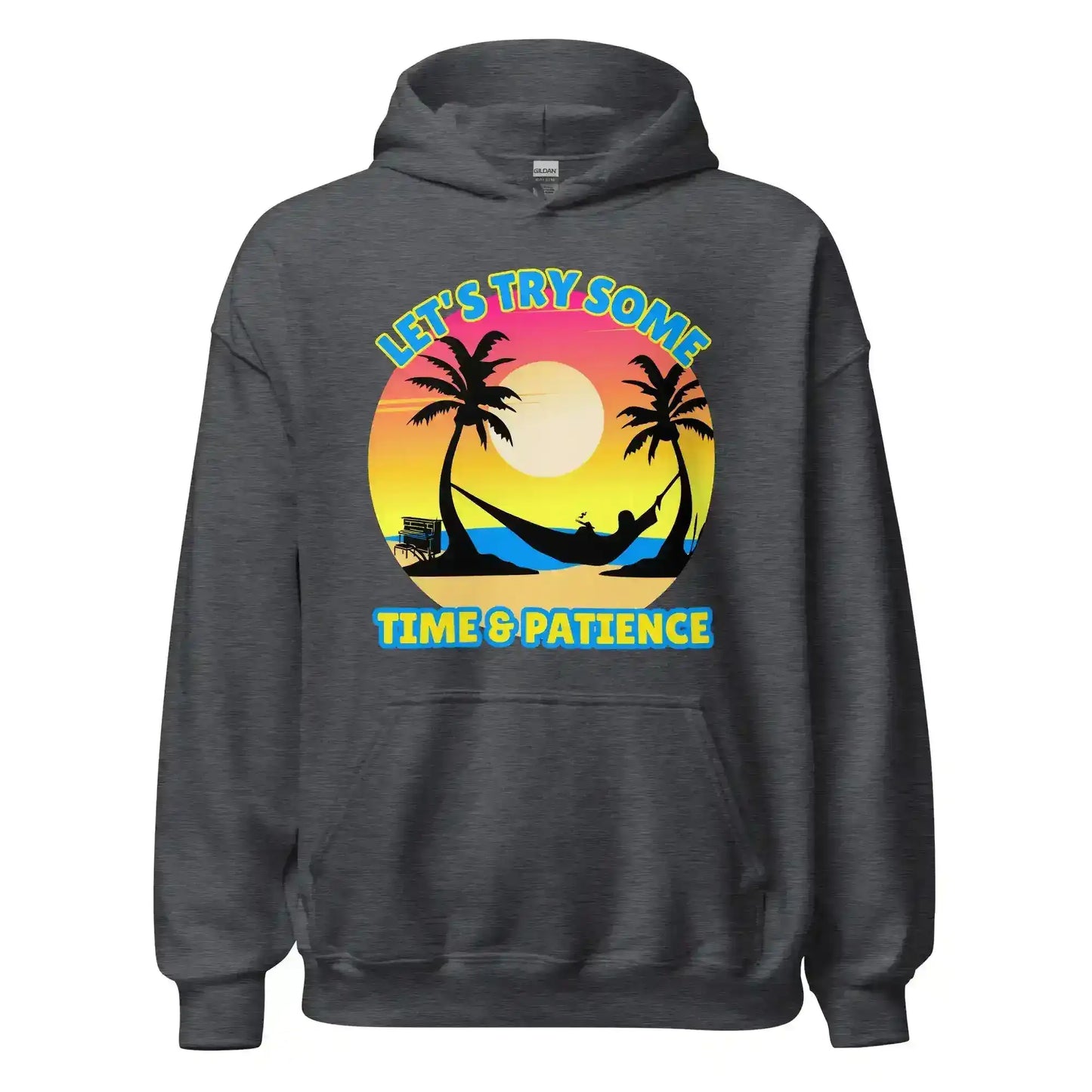 Let's Try Some Time & Patience Blue Vacation Andrew McMahon in the Wilderness Inspired Pullover Hoodie - Cady Creations