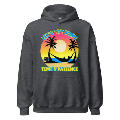 Let's Try Some Time & Patience Blue Vacation Andrew McMahon in the Wilderness Inspired Pullover Hoodie - Cady Creations