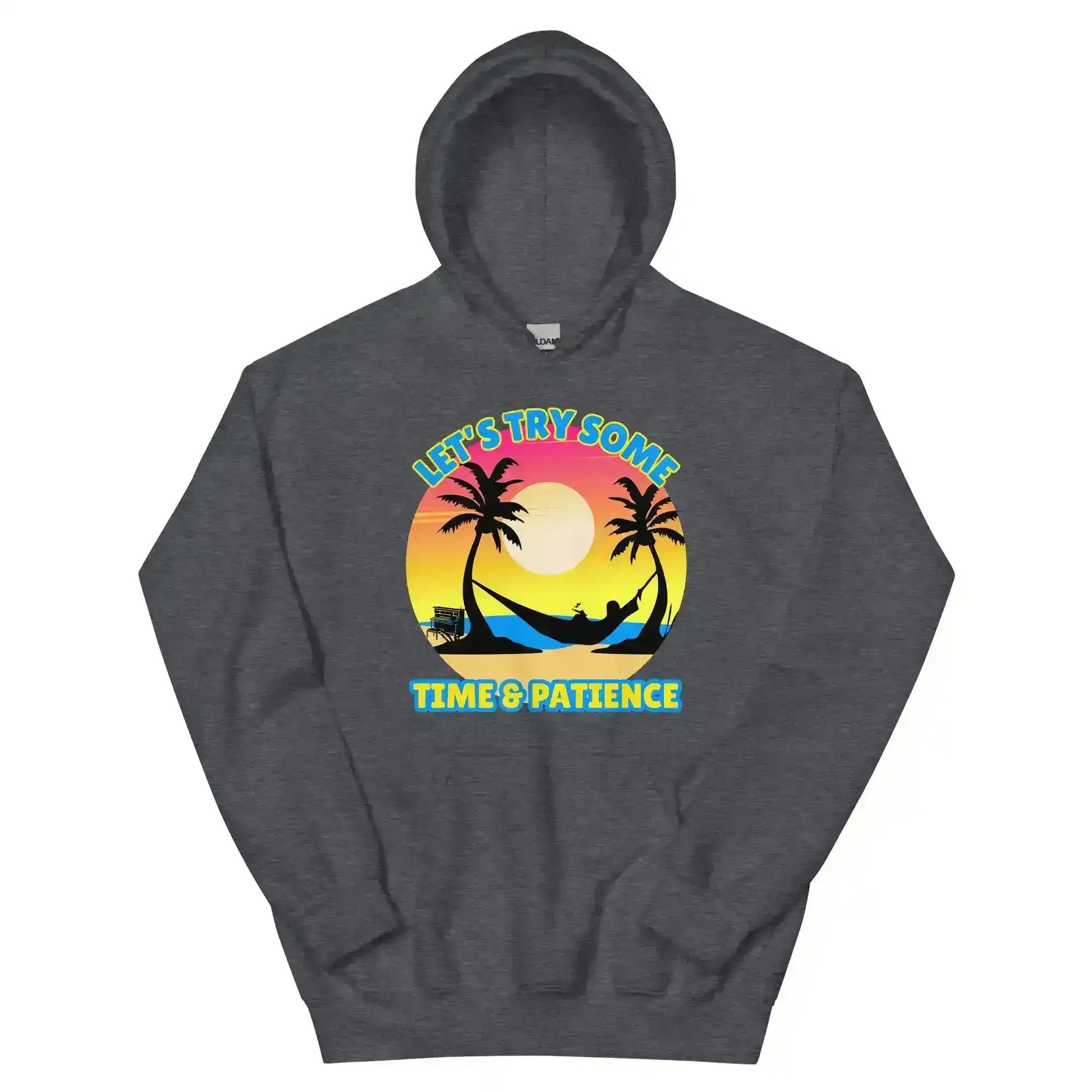Let's Try Some Time & Patience Blue Vacation Andrew McMahon in the Wilderness Inspired Pullover Hoodie - Cady Creations