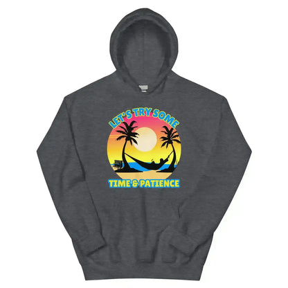 Let's Try Some Time & Patience Blue Vacation Andrew McMahon in the Wilderness Inspired Pullover Hoodie - Cady Creations