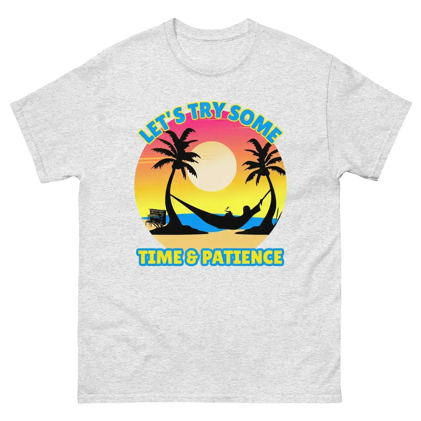Let's Try Some Time & Patience Blue Vacation Andrew McMahon in the Wilderness Inspired Unisex Tee - Cady Creations