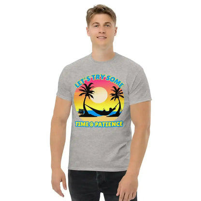 Let's Try Some Time & Patience Blue Vacation Andrew McMahon in the Wilderness Inspired Unisex Tee - Cady Creations