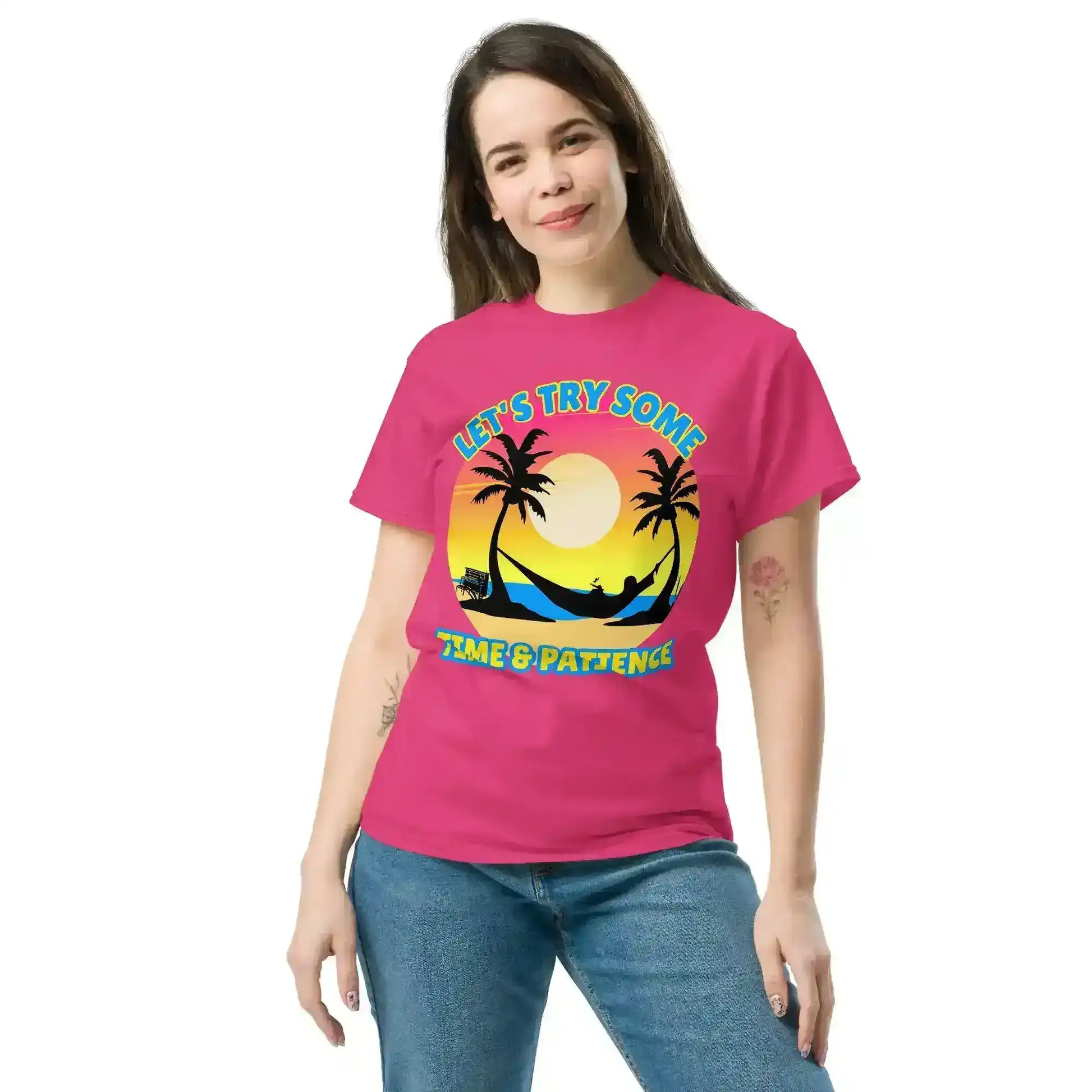 Let's Try Some Time & Patience Blue Vacation Andrew McMahon in the Wilderness Inspired Unisex Tee - Cady Creations