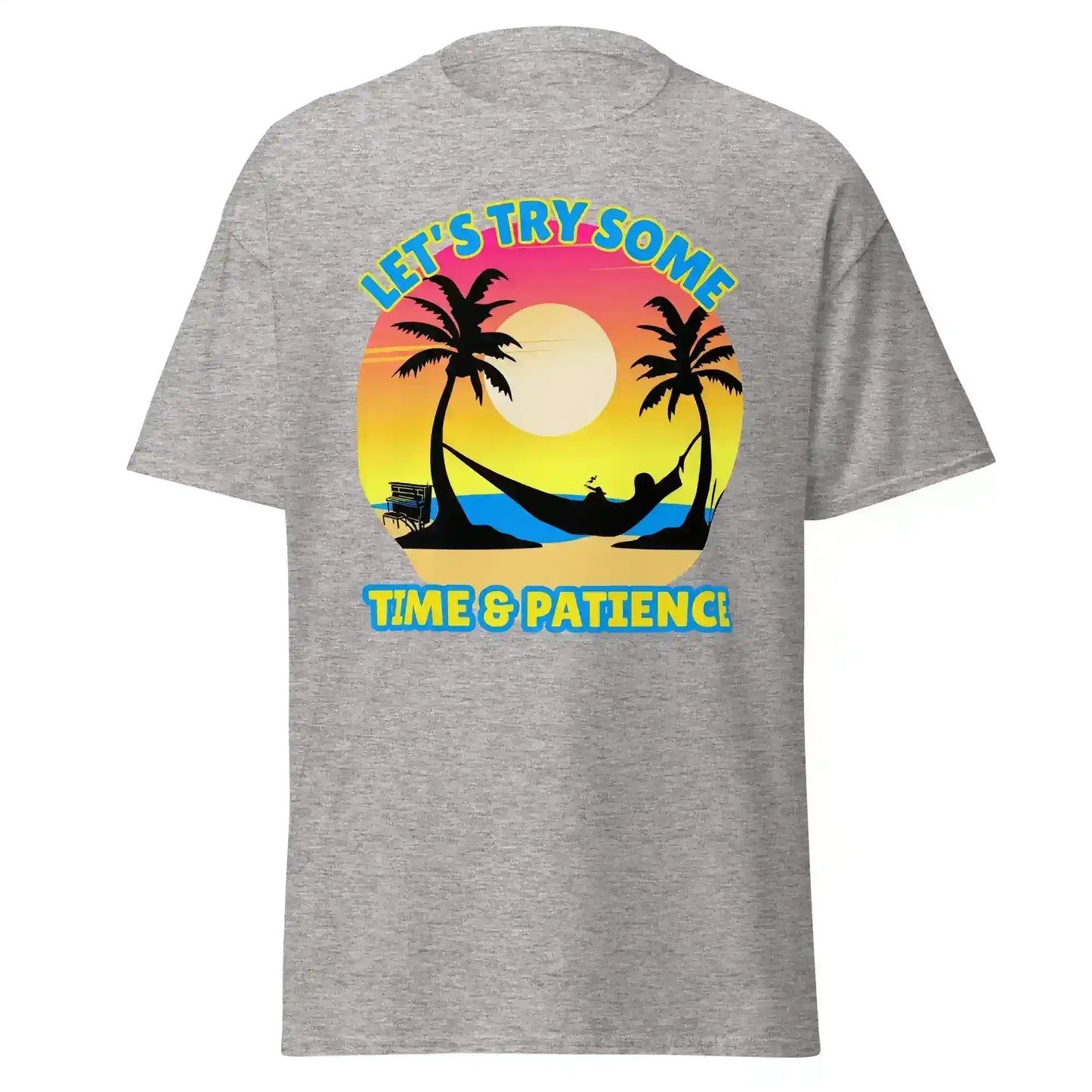 Let's Try Some Time & Patience Blue Vacation Andrew McMahon in the Wilderness Inspired Unisex Tee - Cady Creations