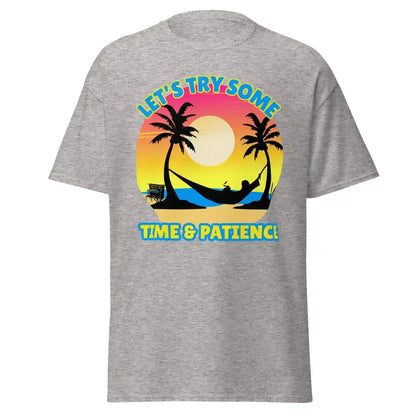Let's Try Some Time & Patience Blue Vacation Andrew McMahon in the Wilderness Inspired Unisex Tee - Cady Creations