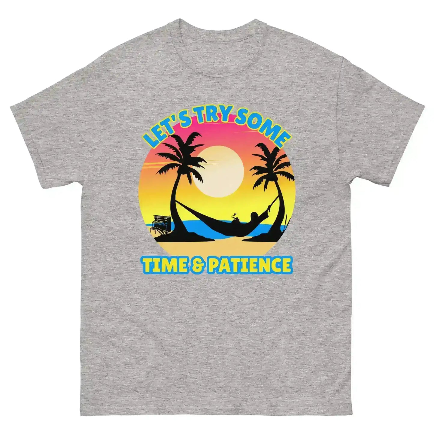 Let's Try Some Time & Patience Blue Vacation Andrew McMahon in the Wilderness Inspired Unisex Tee - Cady Creations