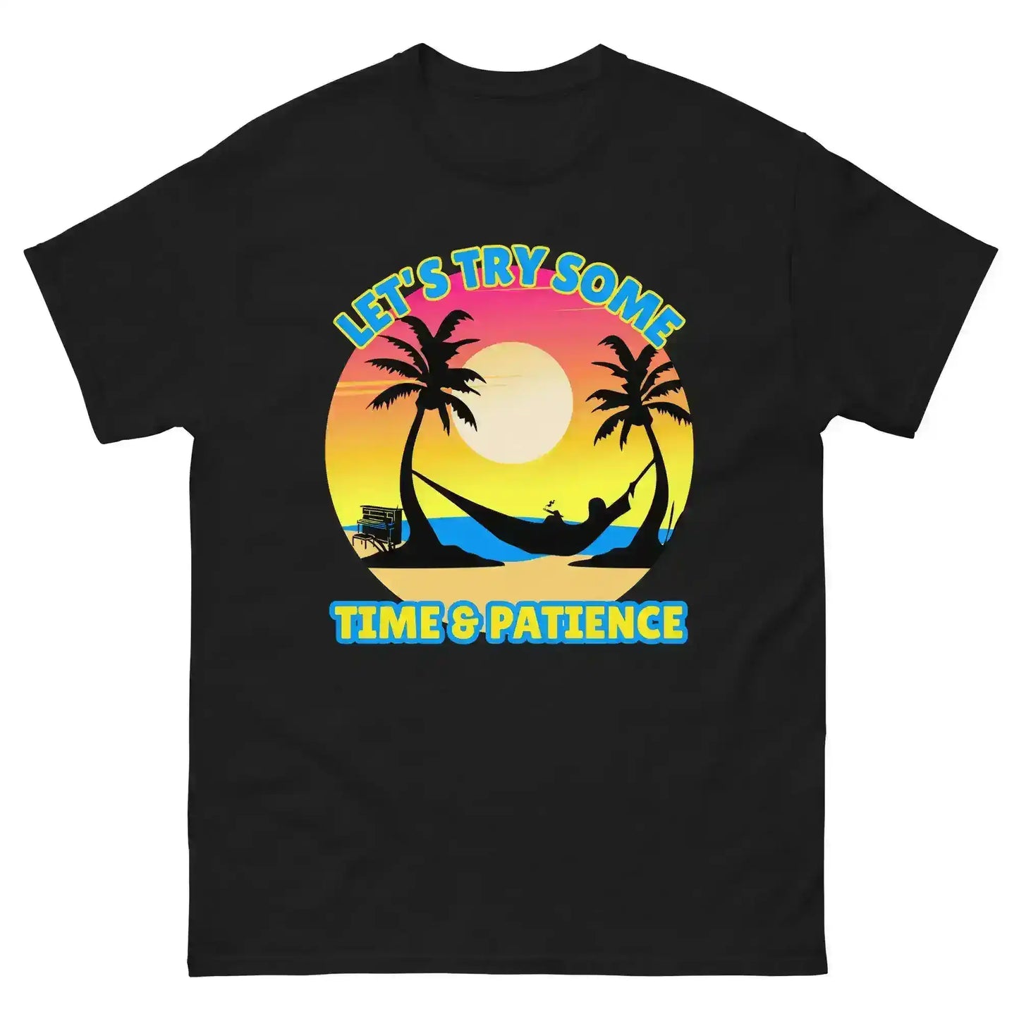Let's Try Some Time & Patience Blue Vacation Andrew McMahon in the Wilderness Inspired Unisex Tee - Cady Creations