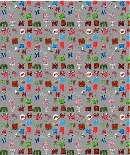 "M" Christmas Wrapping Paper – Alphabet Gift Swap Collection