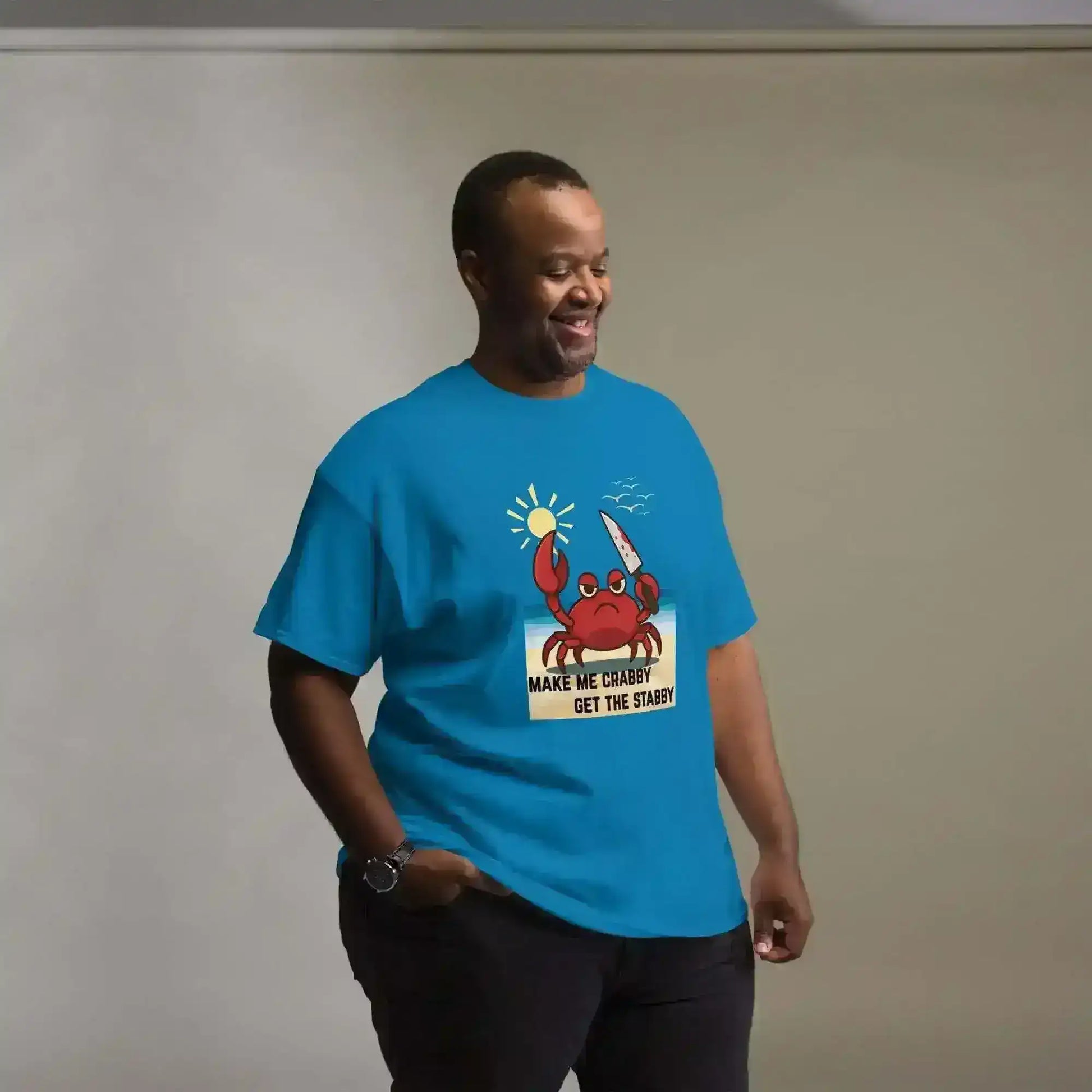 Make Me Crabby Get The Stabby True Crime Humor Unisex Graphic Tee - Cady Creations