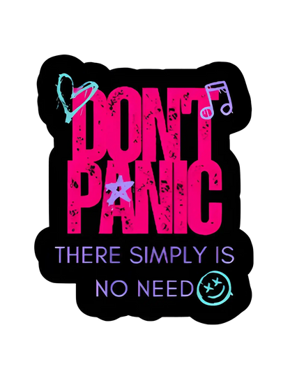 Don’t Panic There Simply Is No Need | Jack’s Mannequin Lyrics Vinyl Sticker