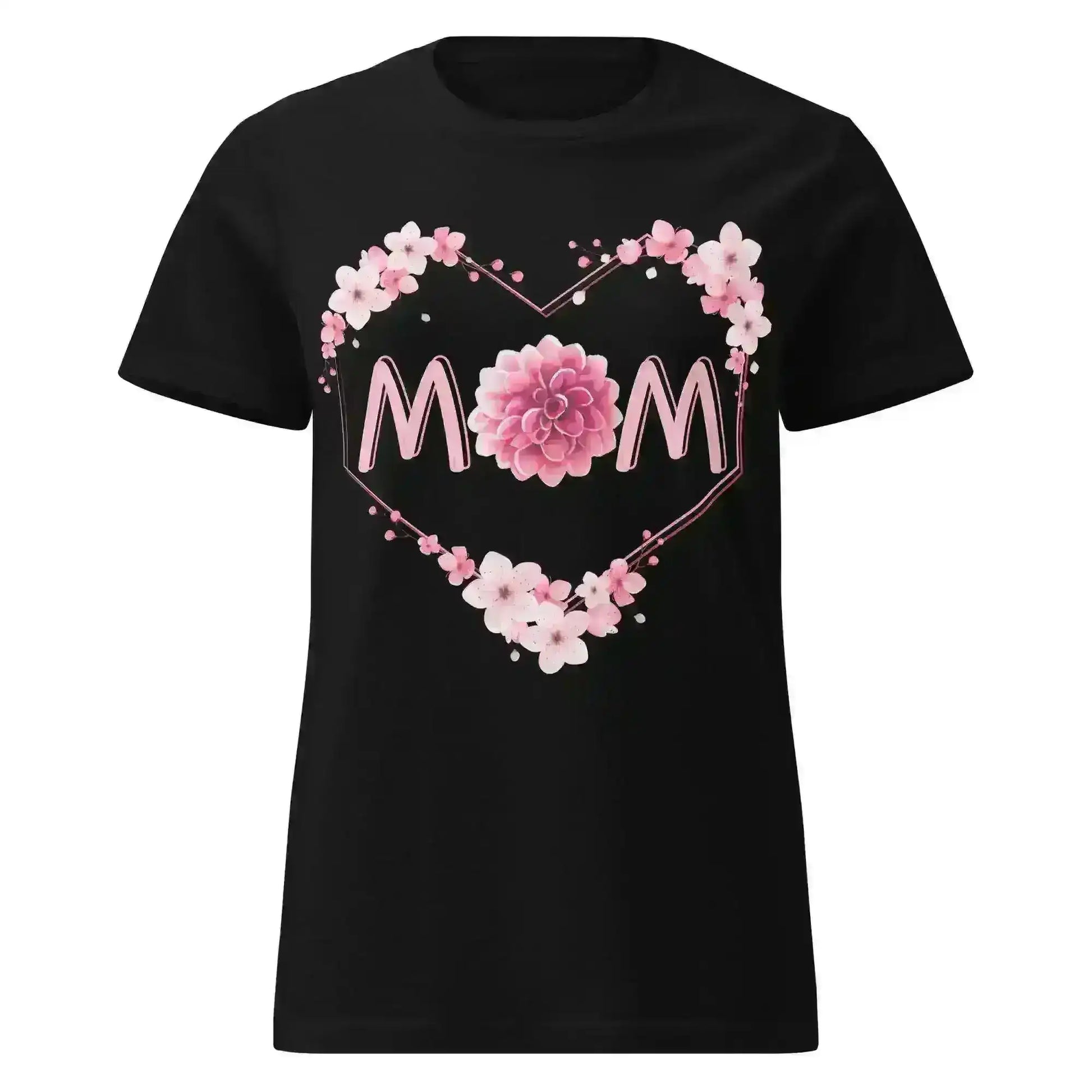 Mom Floral Heart - Fitted Tee - Cady Creations