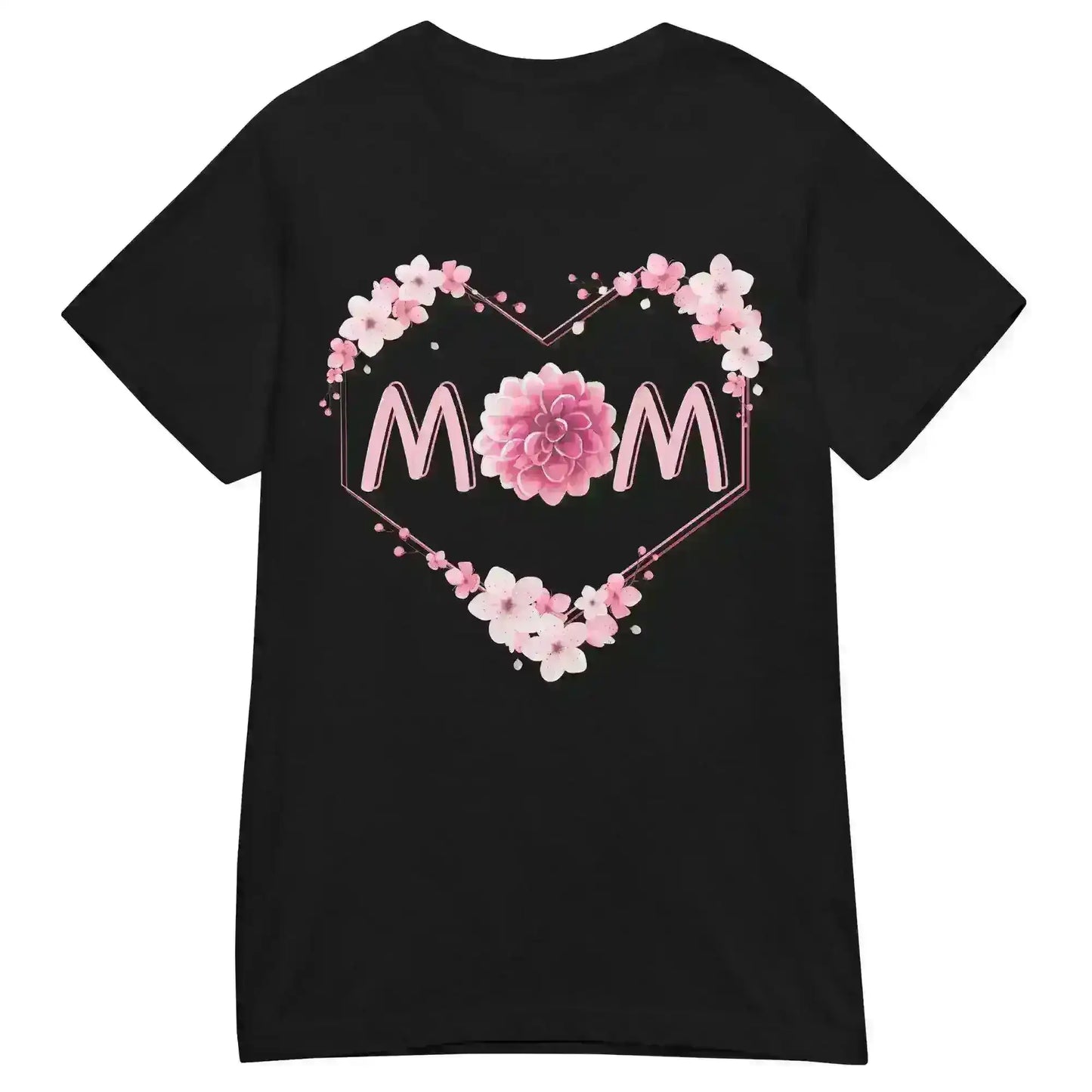 Mom Floral Heart - Fitted Tee - Cady Creations