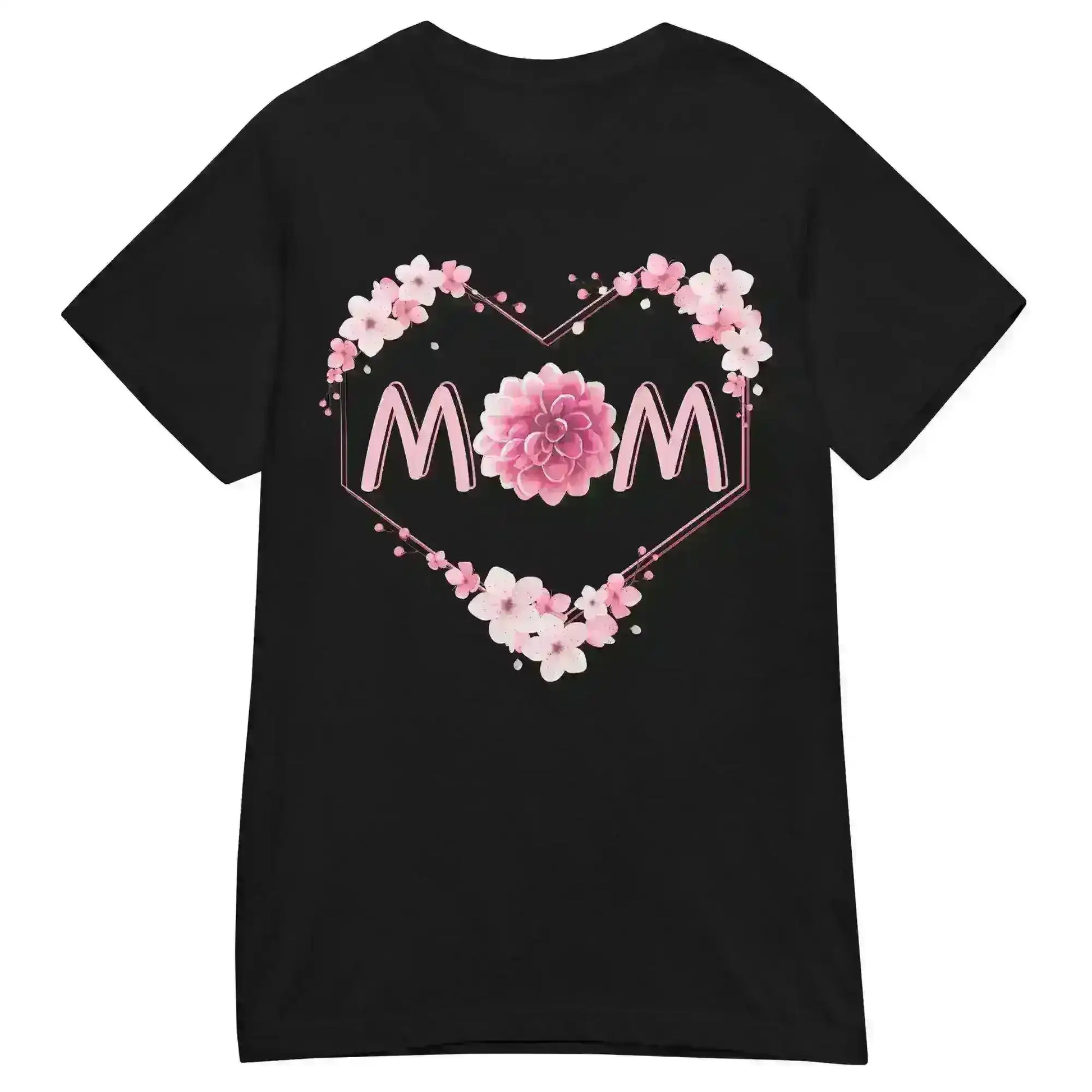 Mom Floral Heart - Fitted Tee - Cady Creations