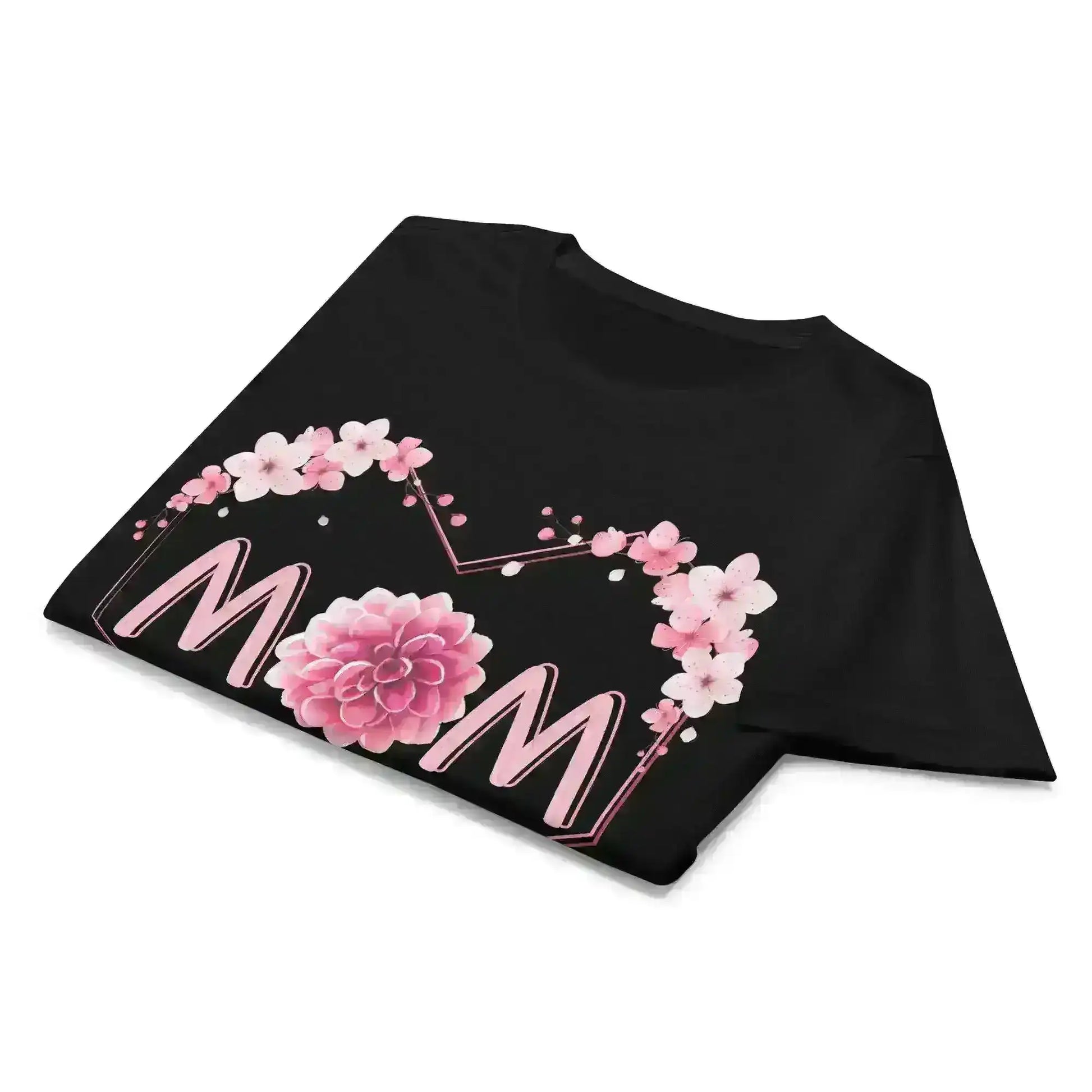 Mom Floral Heart - Fitted Tee - Cady Creations